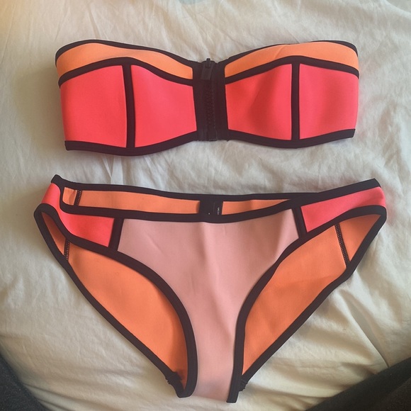 Triangle neoprene bikini - Picture 3 of 4